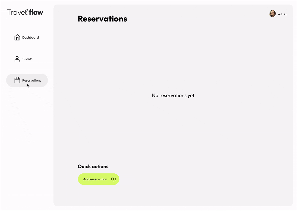 Add reservation
