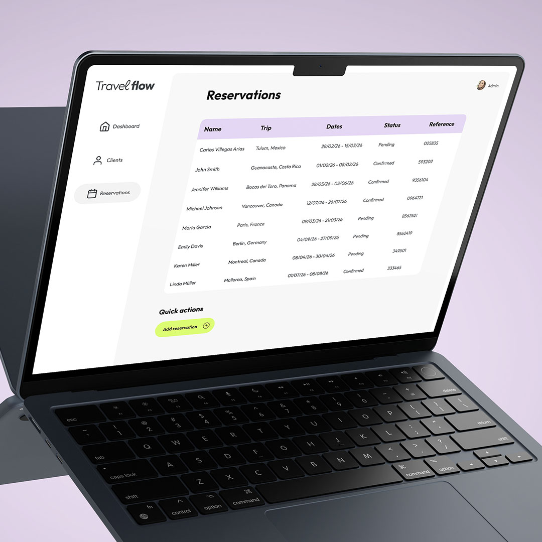 Travel Flow Webapp